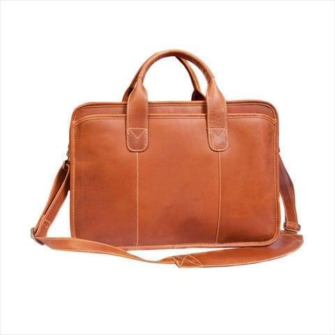 Canyon Outback Leather CS223-26 15 in. Buffalo Valley Leather Briefcase,  Distressed Tan