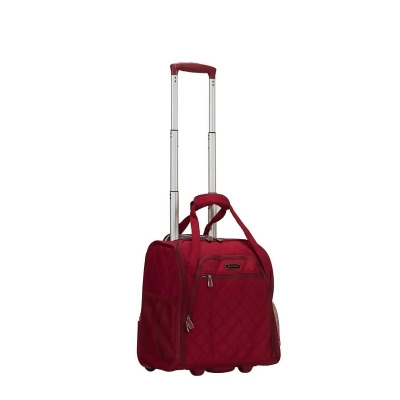 Rockland BF31-RED Melrose Wheeled Underseat Carry on Luggage, Red 