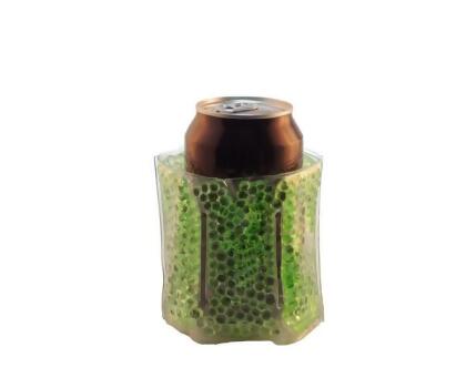 Zees Creations CS9102 The Cool Sack, Beaded Can Cooler - Green 