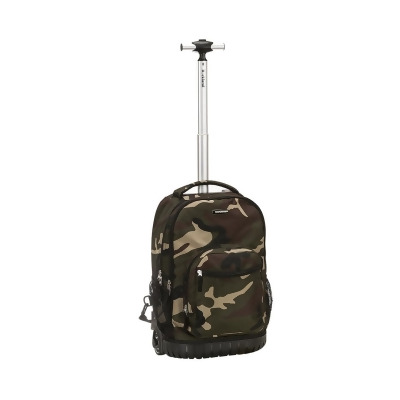 Rockland R02-CAMO 19 in. Rolling Backpack Multipurpose Suitcase, Camo 