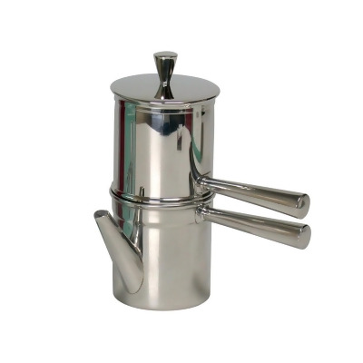 ILSA V135-6 Neapolitan Coffee Maker Stainless Steel, Silver - Cup of 6 