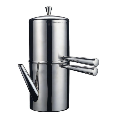 ILSA V135-3 Neapolitan Coffee Maker Stainless Steel, Silver - Cup of 3 