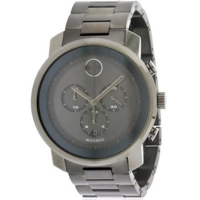 Movado 3600277 Bold Stainless Steel Chronograph Mens Watch, Gray Dial 