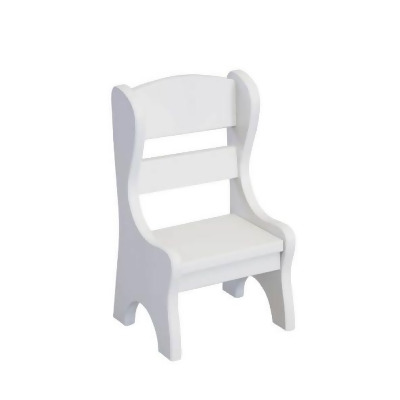 Lapps Toys & Furniture 011 W Wooden Doll Chair, White 