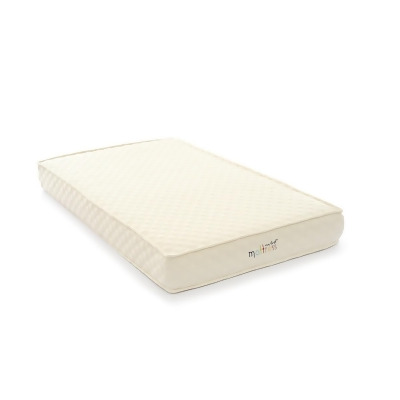My First Mattress CM-MFRFQ-01 Memory Foam Crib Mattress with Quilted Waterproof Cover, Off White 