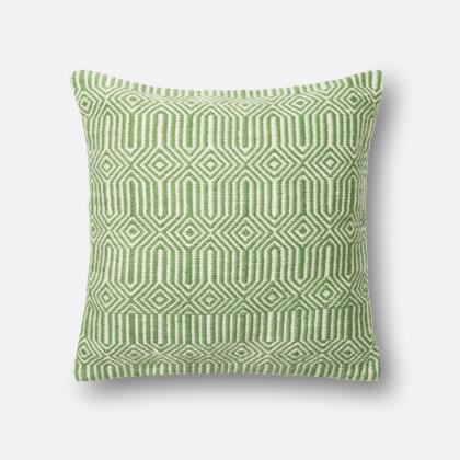 Loloi Rugs DSETP0339GRIVPIL3 22 x 22 in. Decorative Down Filled Pillow with Cover, Green & Ivory 