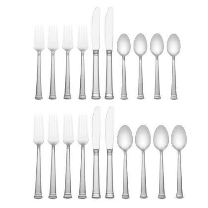 Lenox 863538 Eternal Flatware 2 20 Piece Set, 9.25 in. 