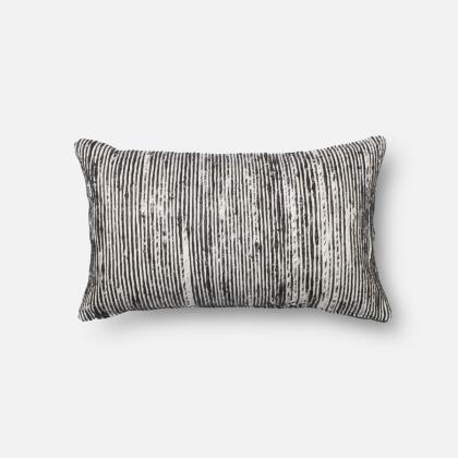 Loloi Rugs DSETP0242BLMLPIL5 13 x 21 in. Decorative Down Filled Pillow with Cover, Black & Multicolor 