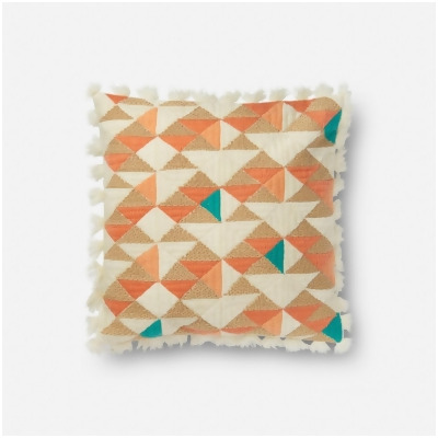 Loloi Rugs PSETP0631ORMLPIL5 13 x 21 in. Poly Insert Decorative Pillow, Orange & Multicolor 