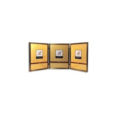 LawrenceFrames 11480T 8 x 10 in. Hinged Triple Picture Frame, Bronze 