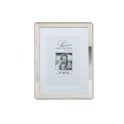 LawrenceFrames 710780 8 x 10 in. Bead Picture Frame, Silver 