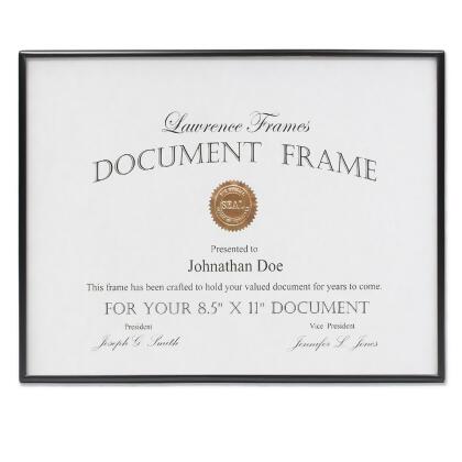 LawrenceFrames 660081 8.5 x 11 in. Simply Picture Frame, Black 