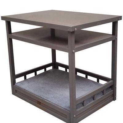New Age EHNB605 Habitat N Home Sundown Nightstand Bed, Nantucket Gray 