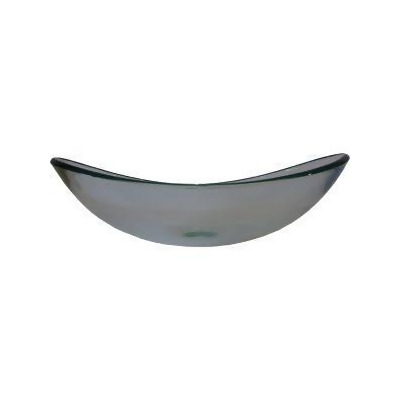 Novatto TIS-324CCH Chiaro Glass Vessel Bathroom Sink Set, Chrome 
