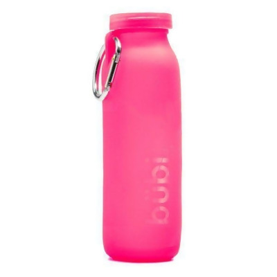 Bubi Brands BB65RP633 22oz & 650 ml Foldable Water Bottle Rose Foldable Water Bottle Rose, Pink 
