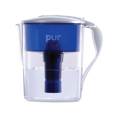 Kaz HWLCR1100C 11 Cup Water Filter Pitcher, Blue & Gray 