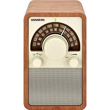 SangeanAmerica WR-15WL AM and FM Table Top Wooden Radio,Walnut