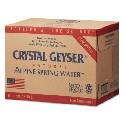 Crystal Geyser Water 12514 2 1 gal Alpine Spring Water Bottle - 6 per case, 48 Case per Pallet 