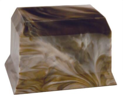 Taylor Urns 650BR Cultured Onyx Cremation Columbia Adult Urn, Brown Agate 