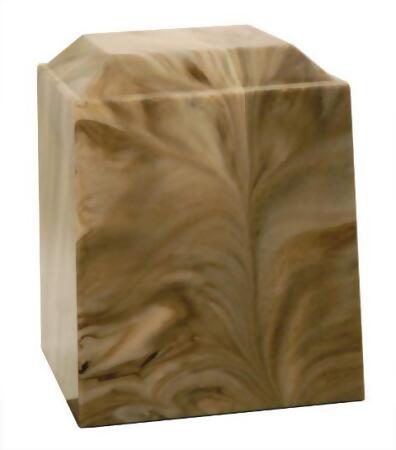 Taylor Urns 360TO Cultured Marble Cremation Pinnacle Adult Urn, Topaz 