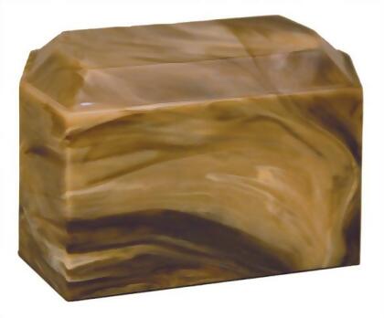 Taylor Urns 670BR Cultured Onyx Cremation Pride Adult Urn, Brown Agate 