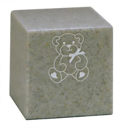 Taylor Urns 180LG Cultured Granite Cremation Little Sierra Baby Urn, Light Gray 