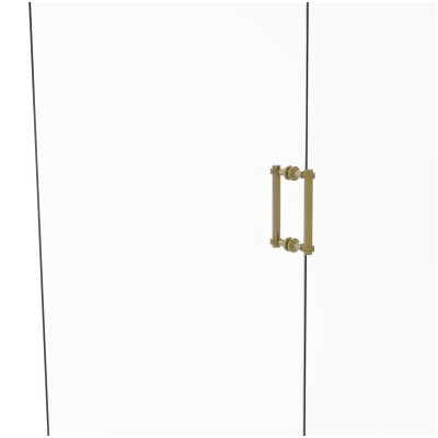Allied Brass 404D-8BB-SBR Contemporary 8 in. Back to Back Shower Door Pull with Dotted Accent, Satin Brass 