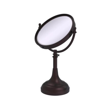 Allied Brass DM-1-2X-ABZ Height Adjustable 8 in. Vanity Top Make-Up Mirror 2X Magnification, Antique Bronze 