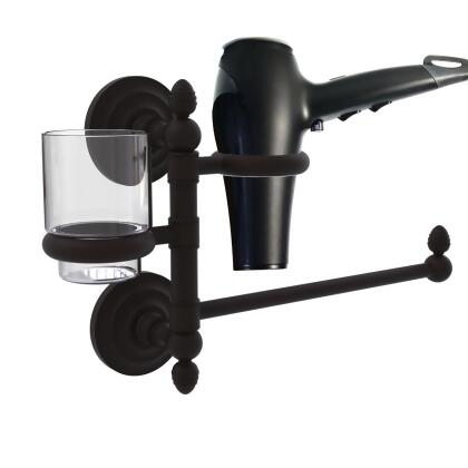 Allied Brass QN-GTBD-1-ORB Que First Collection Hair Dryer Holder & Organizer, Oil Rubbed Bronze 