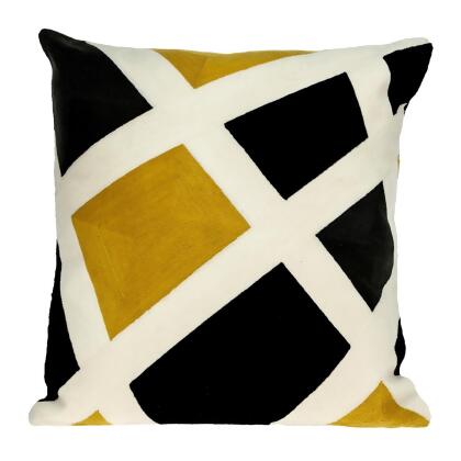 Black and hotsell yellow throw pillows