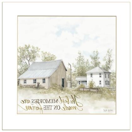 HomeRoots 404806 14 x 14 x 1 in. The Best Memories 2 White Framed Print Wall Art