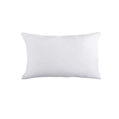HomeRoots 482809 2 x 20 x 12 in. White Blown Seam 100 Percent Cotton Lumbar Pillow Insert 