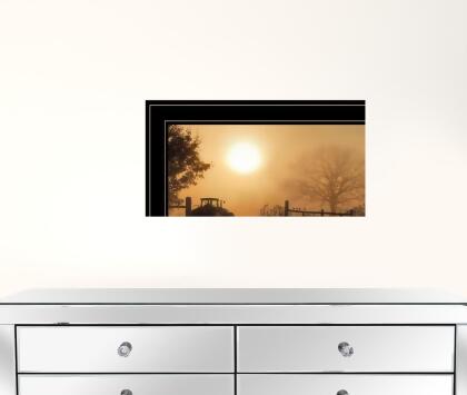 HomeRoots 407242 12 x 21 x 1 in. Light of A New Day 3 Black Framed Print Wall Art - Set of 2