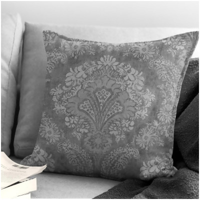 6ix Tailors OPH-ATK-GRA-CFT-24SQ 24 in. Ophelia Decorative Throw Pillows, Gray 
