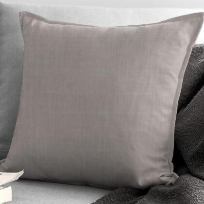 6ix Tailors AUS-BAT-TAU-CFT-24SQ Austin Square Decor Pillow with Feather Insert, Taupe - 24 in. 