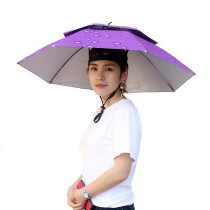 3P Experts 3PX-HEADUMBRLA-PRP Quick Shade Personal Umbrella Hat, Purple 
