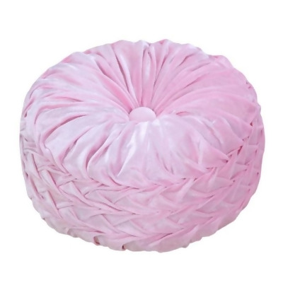 Aanny Designs TFP002 Taylor Tufted Button Pillow, Pink 