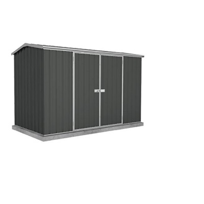 Absco AB1003 10 x 5 ft. Premier Metal Storage Shed - Monument Gray 