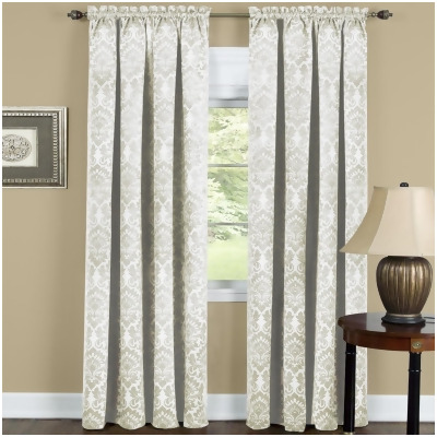 Achim SUPN63IV12 52 x 63 in. Polyester Blackout Rod Pocket Single Curtain Panel, Ivory 