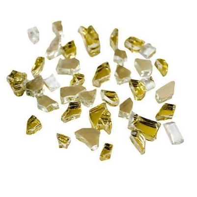 AZ Patio Heaters RFGLASS-GOLD Reflective Fire Pit Glass, Gold 