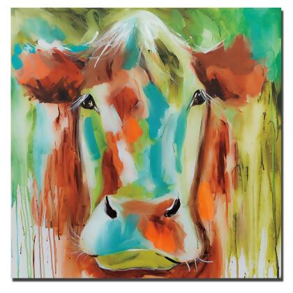 Artistic Home Gallery 3030Q277CG Misty Pasture by Amanda Brooks Premium Gallery-Wrapped Canvas Giclee Art - Ready-to-Hang, 30 x 30 x 1.5 in. 