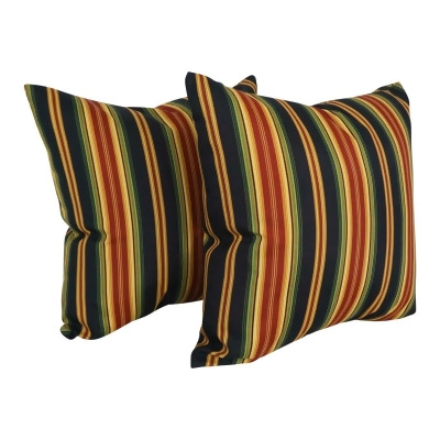 Blazing Needles 9913-S2-REO-31 Spun Polyester Outdoor Floor Pillows, Lyndhurst Raven - Set of 2 