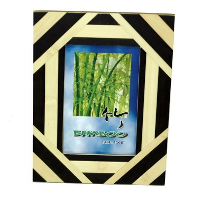Bamboo54 1672 5 x 7 in. Bamboo Seasons Picture Frame, 2-Tone Black 