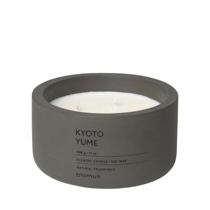 Blomus 65962 Fraga Scented Candle in Concrete Container, Tarmac - Kyoto Yume - 3 Wick 