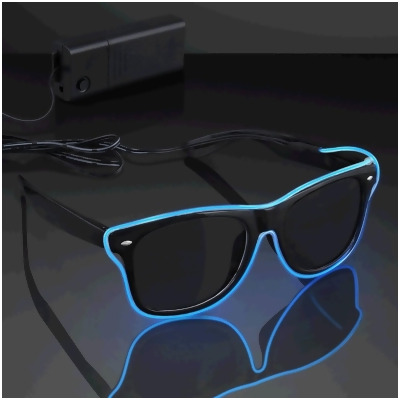 Blinkee 85020 Electro Luminescent Banray Sunglasses, Blue 
