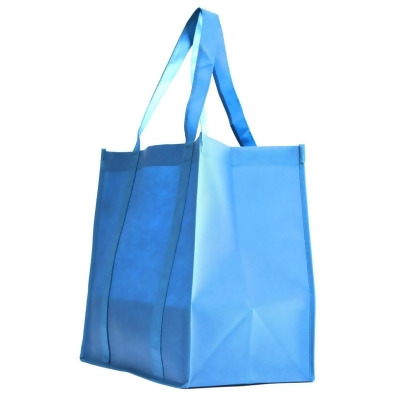 Gift Expressions NW202TQS 14 x 14 x 7.23 in. Non Woven Canvas Tote Bags, Turquoise - Pack of 10 