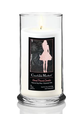 Courtside Market CAN-FD255-18S 18 oz XO XO I Status Candle Glass, Clear 