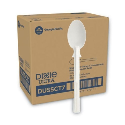 Dixie Food DUSSCT7 Smart Stock Tri-Tower Dispensing System Cutlery Teaspoons, Natural 