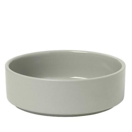 Blomus 63978.4 6 in. Pilar Shallow Bowl, Mirage Grey - Set of 4 