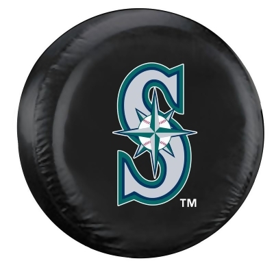 Fremont Die 2324568312 Seattle Mariners Tire Cover, Black - Large 